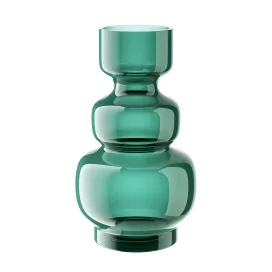 Glass vase green wave by bloomingville
